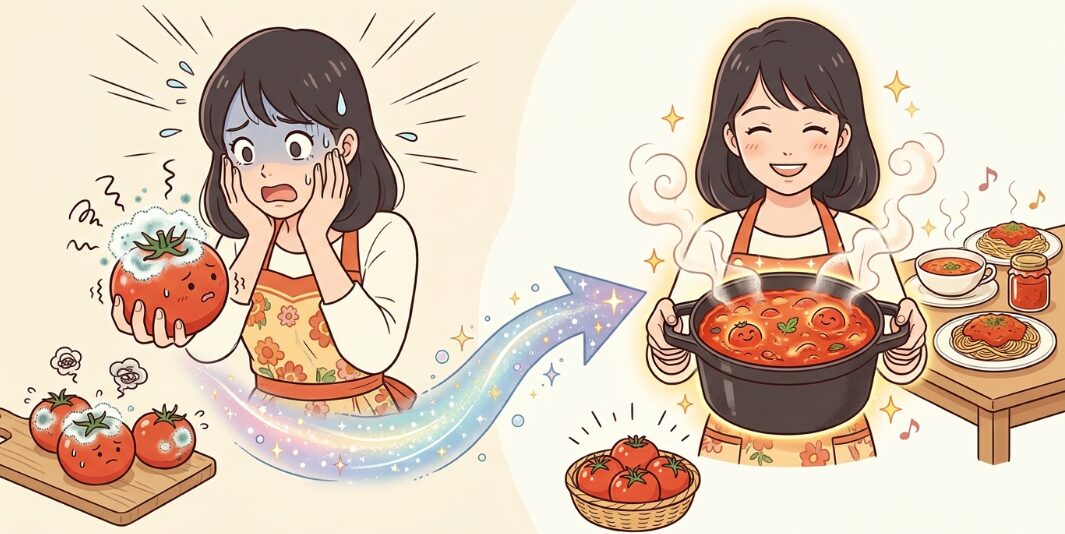 トマトのヘタにカビ