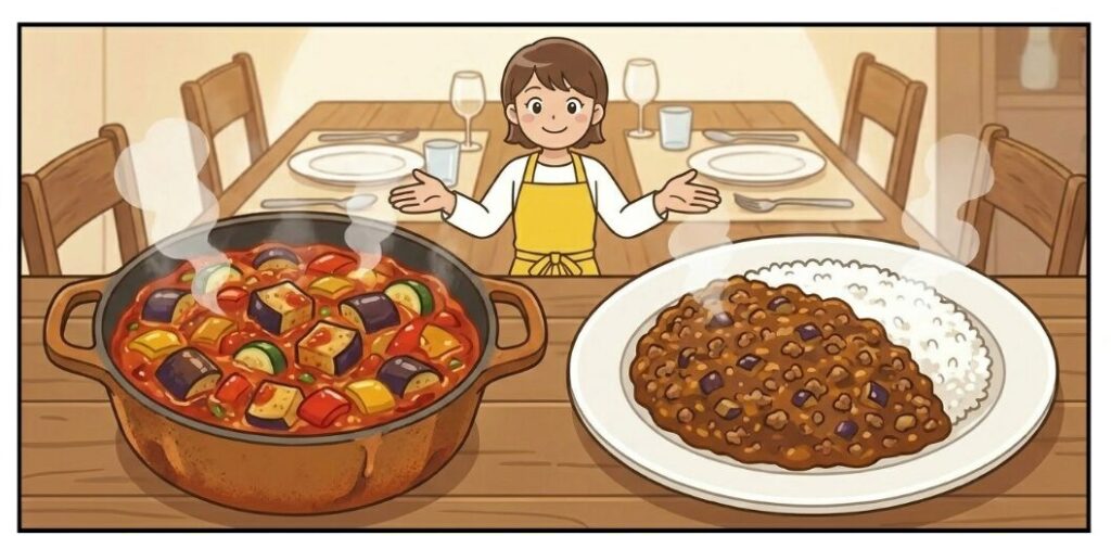 種が黒くなったなすの大量消費レシピ