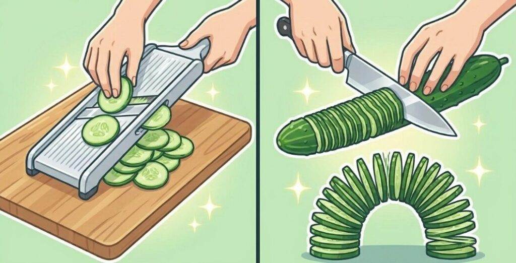 包丁の入れ方で変わる歯ごたえ