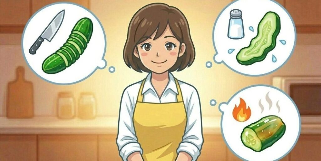 きゅうりを柔らかい食感にするコツ