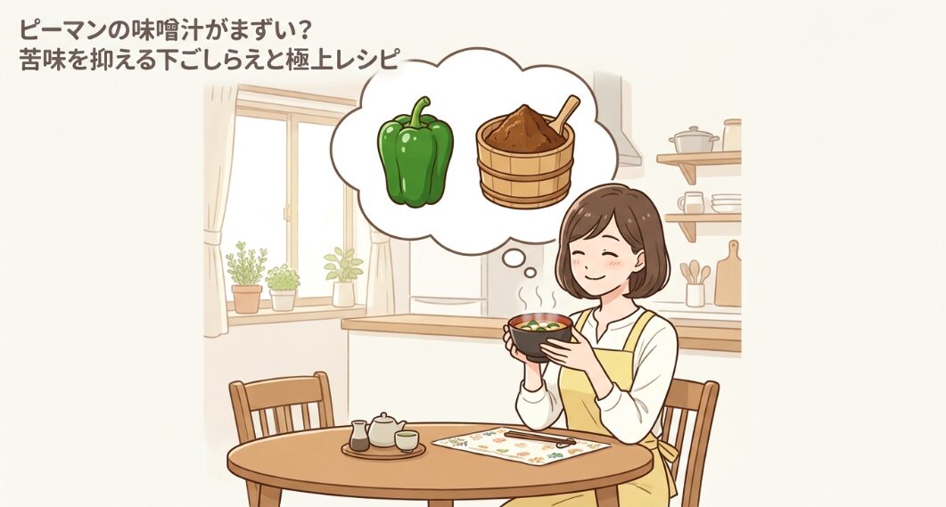 ピーマンの味噌汁がまずい？