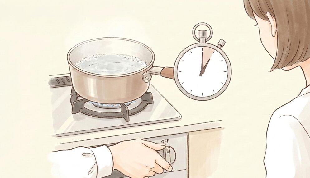 青臭さを消すための最適な加熱時間