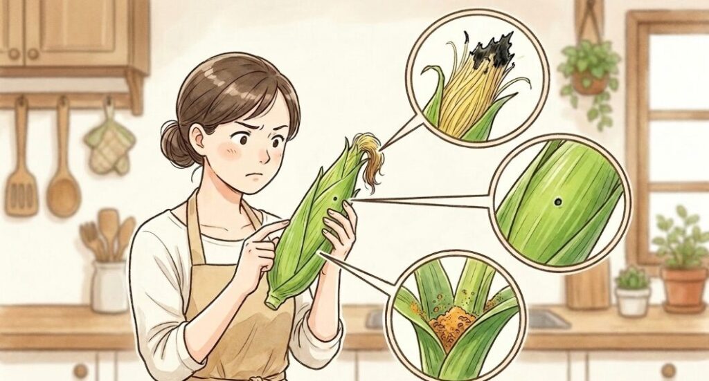 虫が潜んでいるサインと穴の特徴