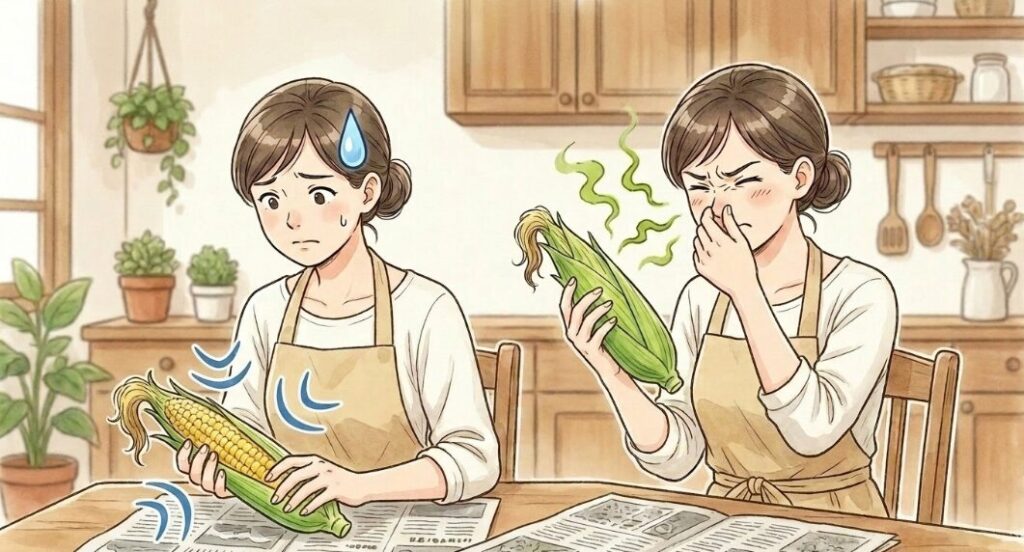 皮をむく前に確認するチェックポイント