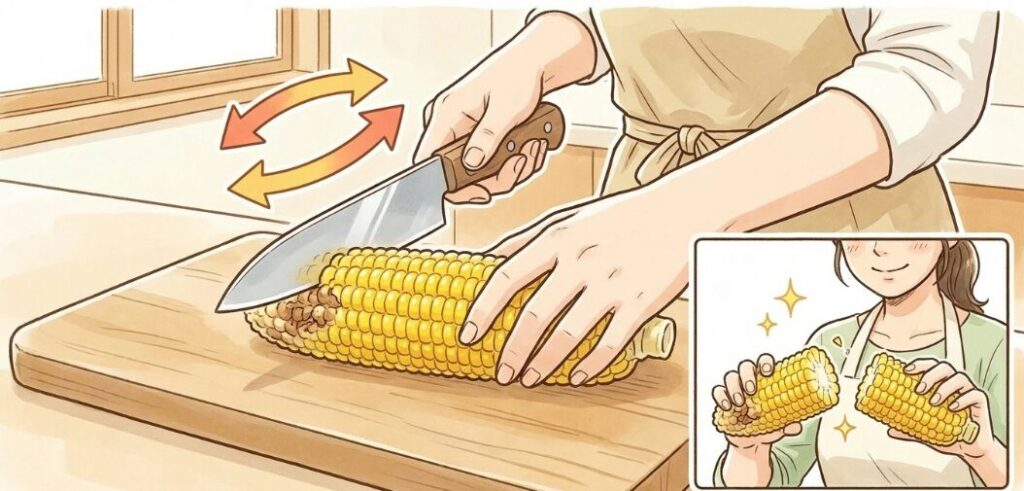 虫の被害部分をきれいに切り落とすコツ