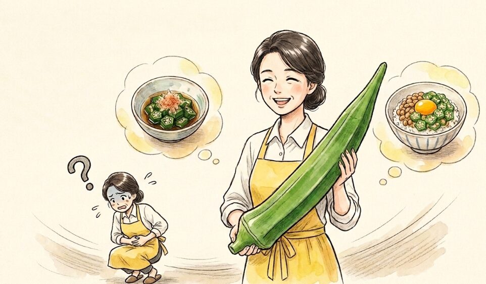 オクラ食べ過ぎ