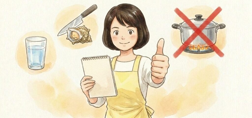 つぶ貝の唾液腺を食べてしまった時の知識まとめ