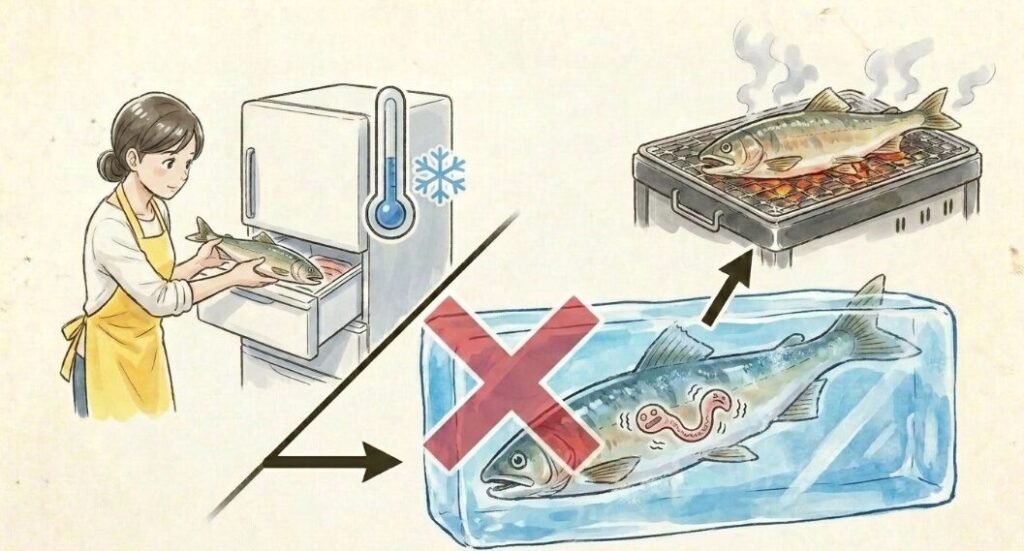 冷凍保存で寄生虫は死滅するのか