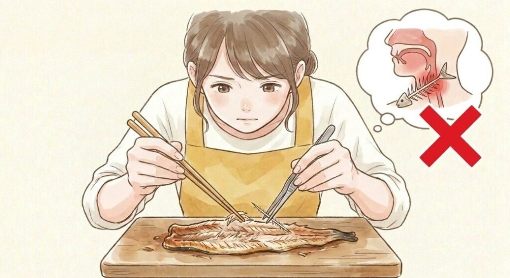骨が喉に刺さる危険性と対処法