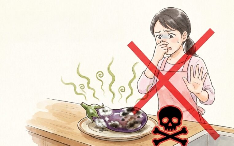 なすにカビが生えたり異臭がしたりするときの状態