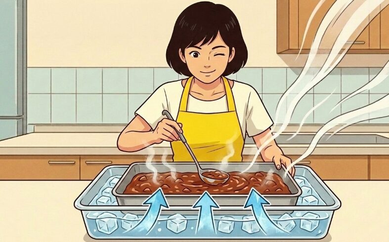 急速に粗熱を取るための下ごしらえ