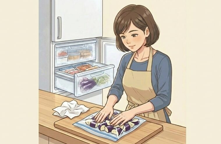 使いきれないナスは冷凍保存がおすすめ