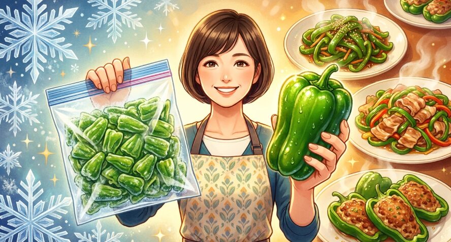 ピーマンの冷凍がまずい