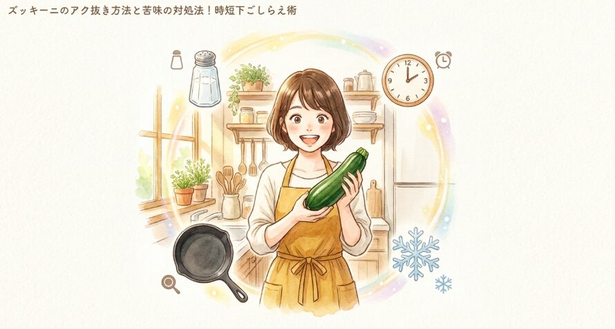 ズッキーニのアク抜き