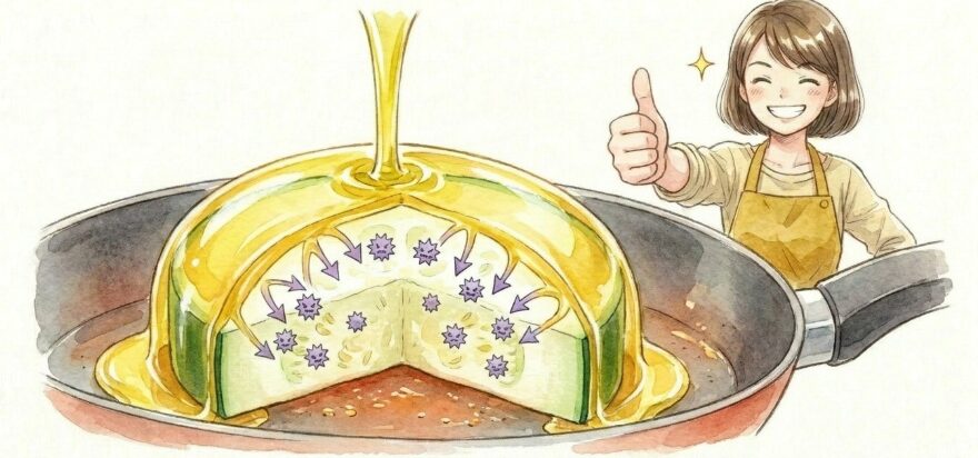 炒め物や焼き物で苦味を抑えるコツ