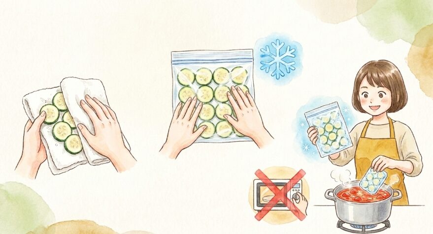 時短調理に役立つ冷凍保存のやり方
