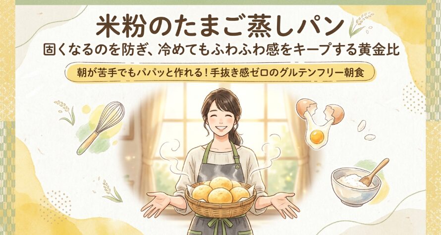 米粉のたまご蒸しパン