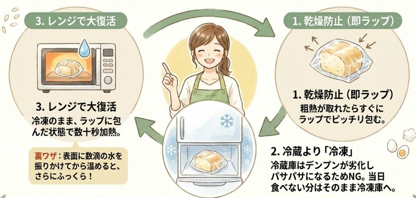冷めても固くならない保存と温め直しのコツ