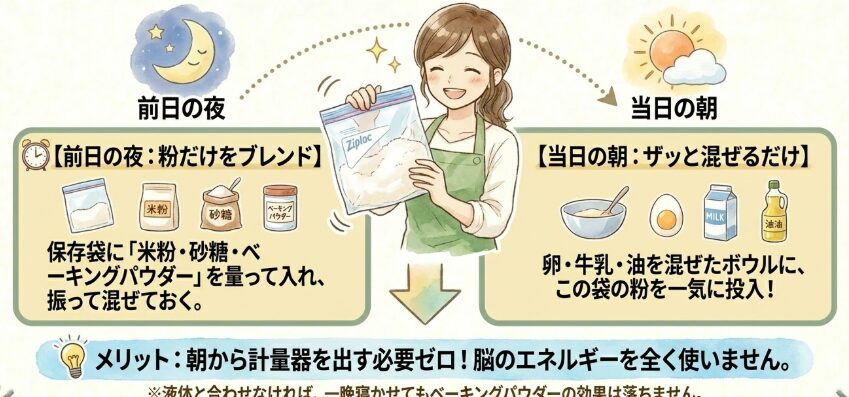 朝が苦手な人でも作れる前日の下ごしらえ