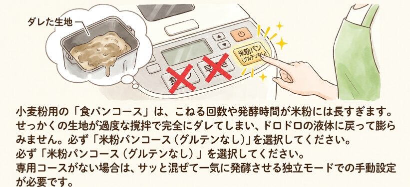 早焼きコースや米粉コースの正しい選び方