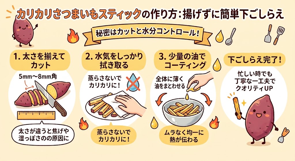 カリカリにするための簡単な下ごしらえ