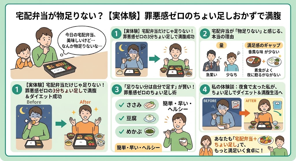 宅配弁当が物足りない？