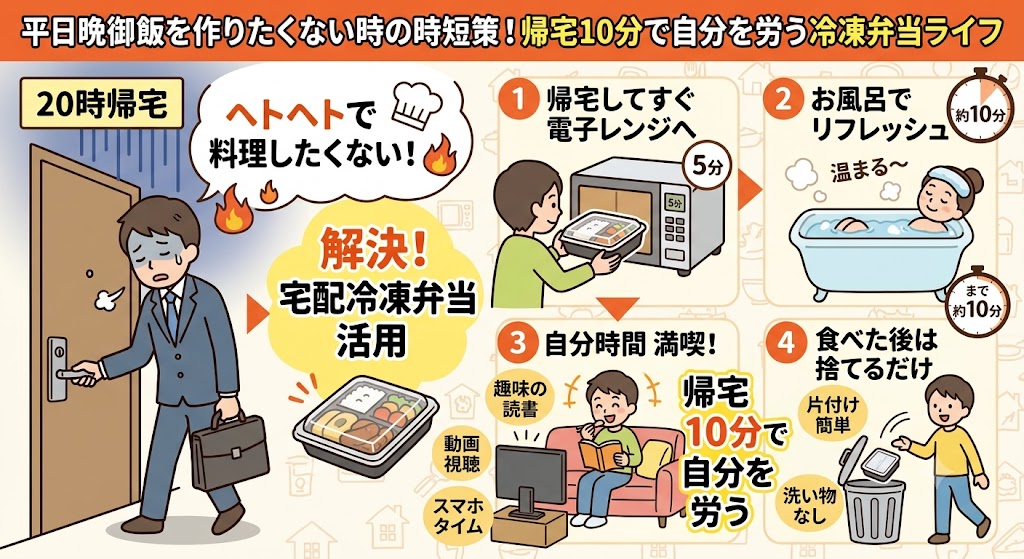 平日晩御飯を作りたくない時の時短策