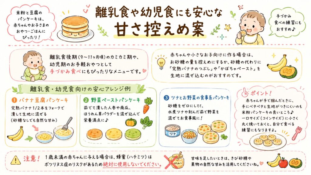 離乳食や幼児食にも安心な甘さ控えめ案