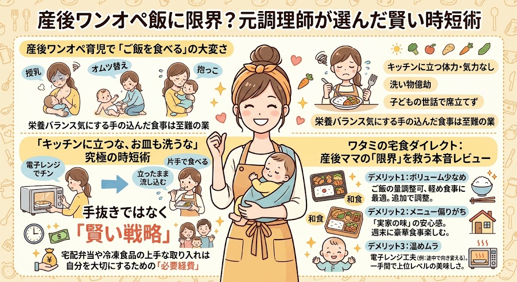 産後ワンオペ飯に限界