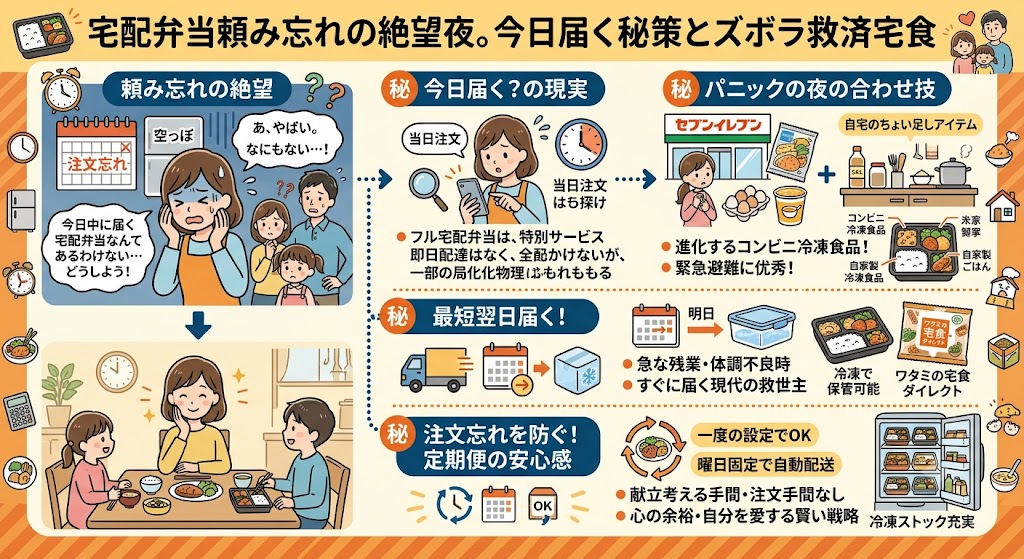 宅配弁当頼み忘れの絶望夜