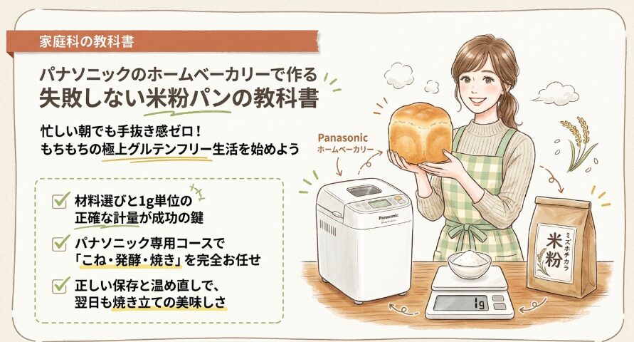 米粉パンをホームベーカリーで！パナソニック