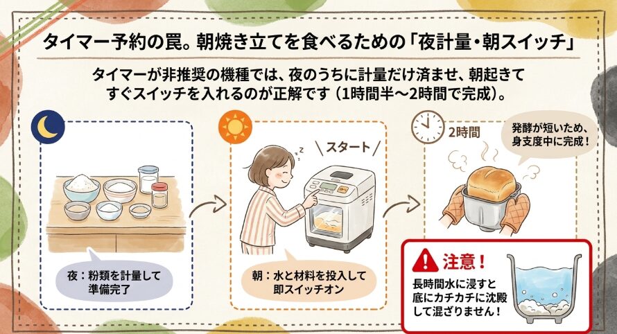 毎朝のパン作りを楽にするタイマー予約のコツ