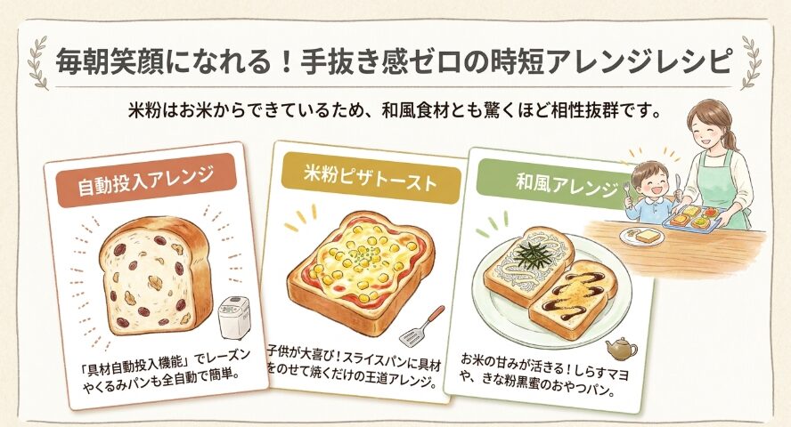 毎朝笑顔になれる手軽な時短アレンジレシピ