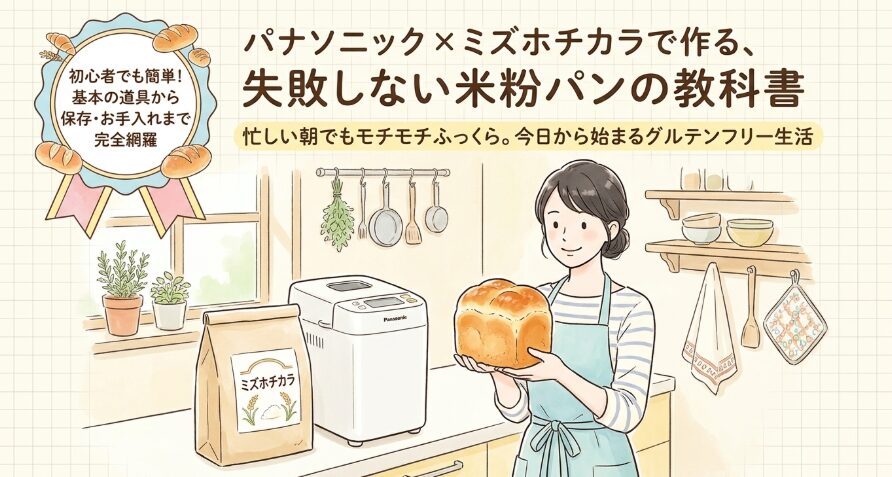 パナソニックホームベーカリーとミズホチカラ