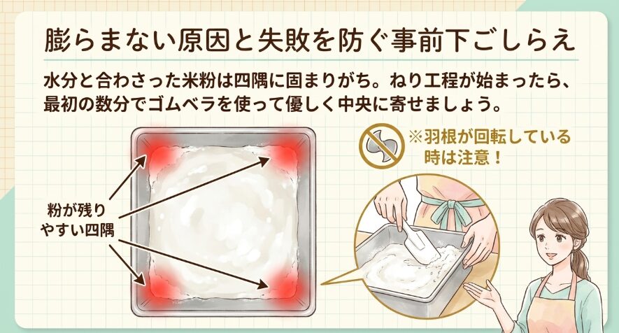 膨らまない原因と失敗を防ぐ事前下ごしらえ