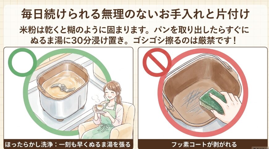毎日続けられる無理のないお手入れと片付け