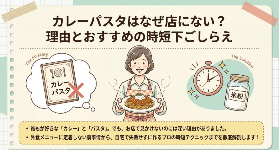 カレーパスタはなぜ店にない？
