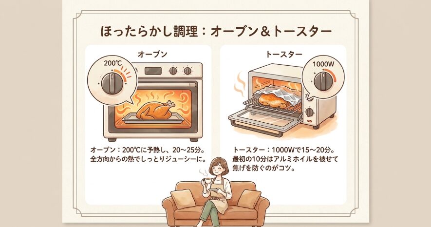 オーブンやトースターで焼く時の目安時間