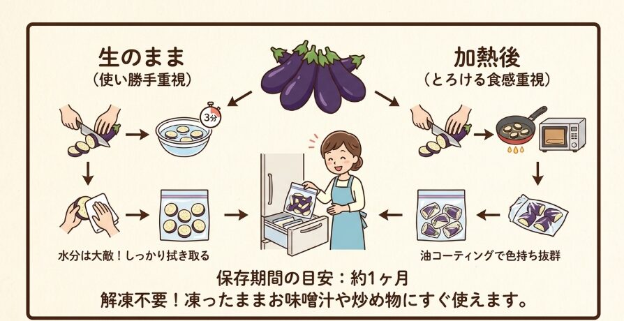 大量消費にもおすすめの冷凍保存の手順