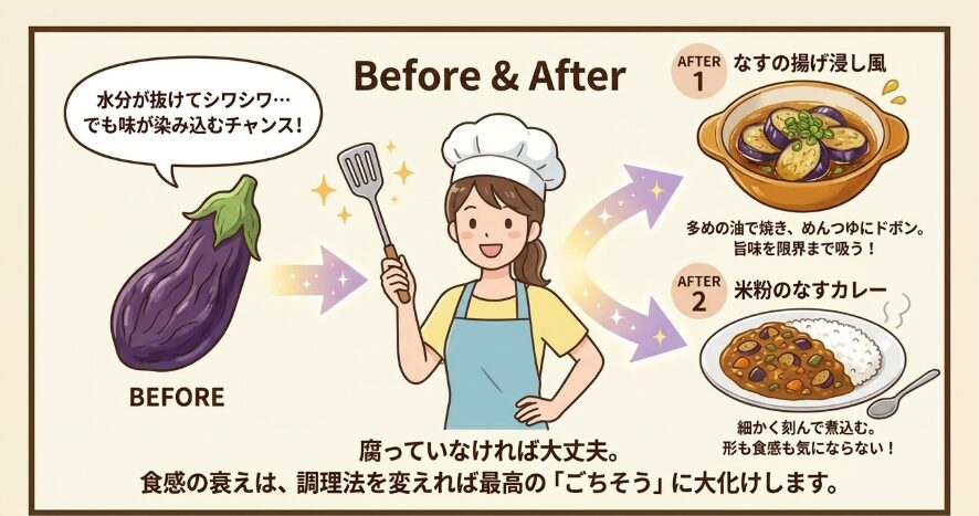 傷みかけのなすを救うおすすめ救済レシピ