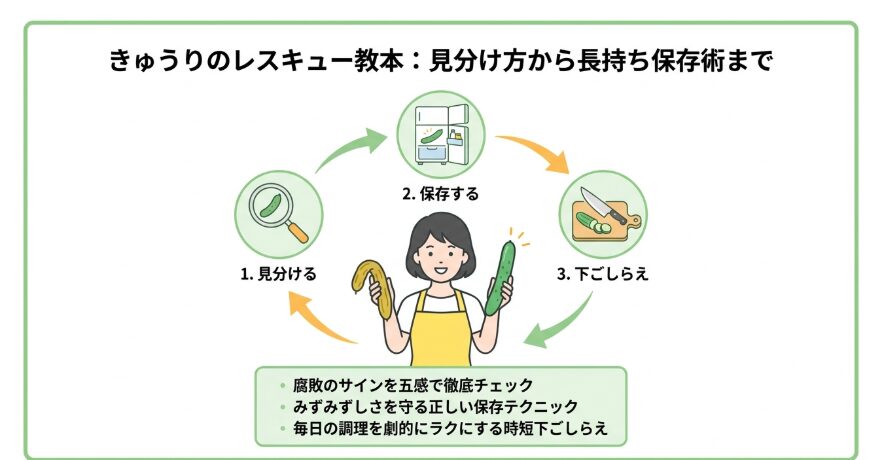 きゅうりは腐るとどうなる？