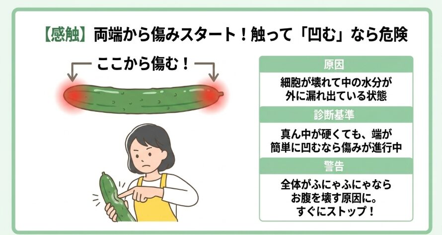 触るとぶよぶよして柔らかい