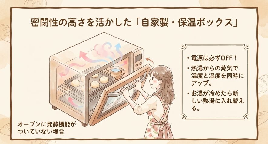 オーブンに発酵機能がついていない場合