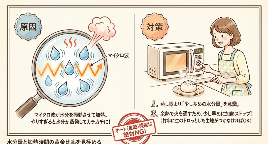 水分量と加熱時間の黄金比率を見極める