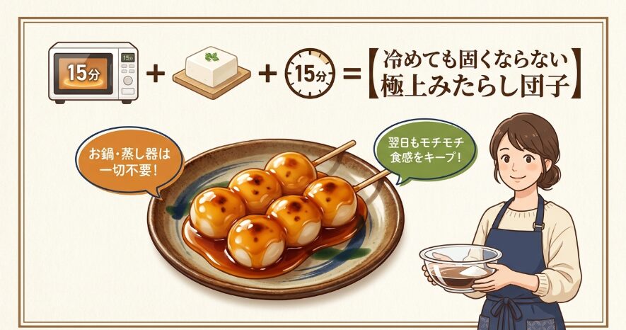 電子レンジと豆腐で魔法の食感！