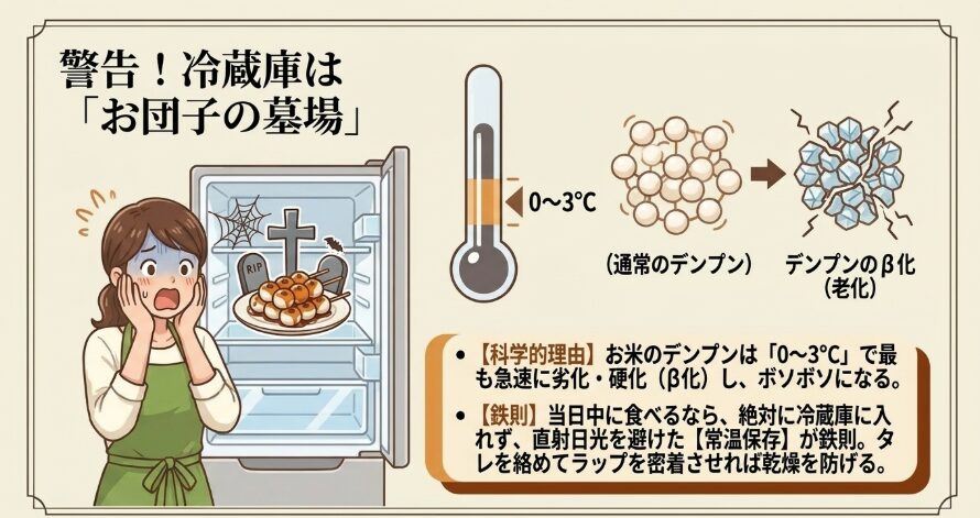 警告！冷蔵庫の中は「お団子にとっての墓場」である