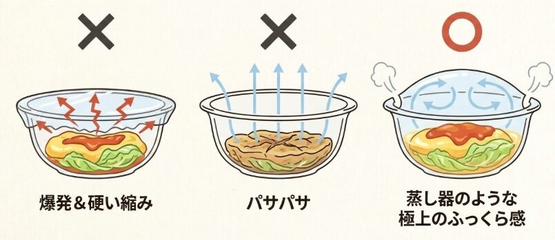 「ふんわりラップ」がもたらす極上の食感