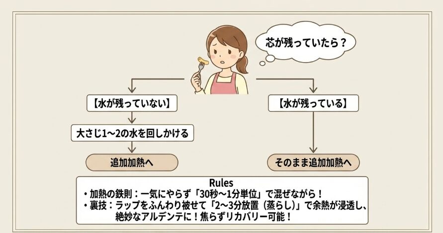 茹で上がりがまだ固い……！そんな時のリカバリー術