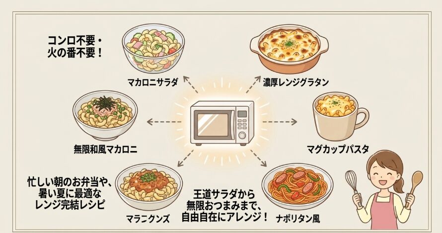火を一切使わない！レンジ完結のマカロニ絶品レシピ