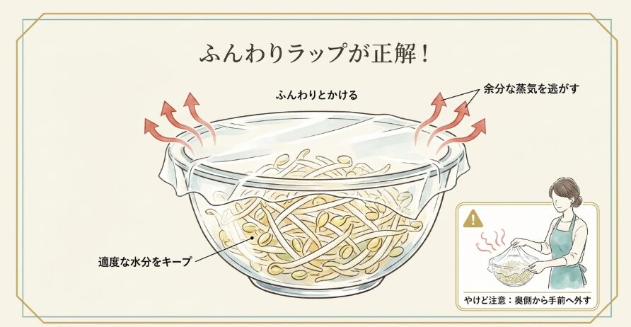 電子レンジ加熱にラップは必要?